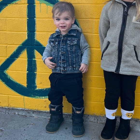Tucker & Tate Toddler Kids Jean Jacket With Gray Hoodie‎ Size 18 Months